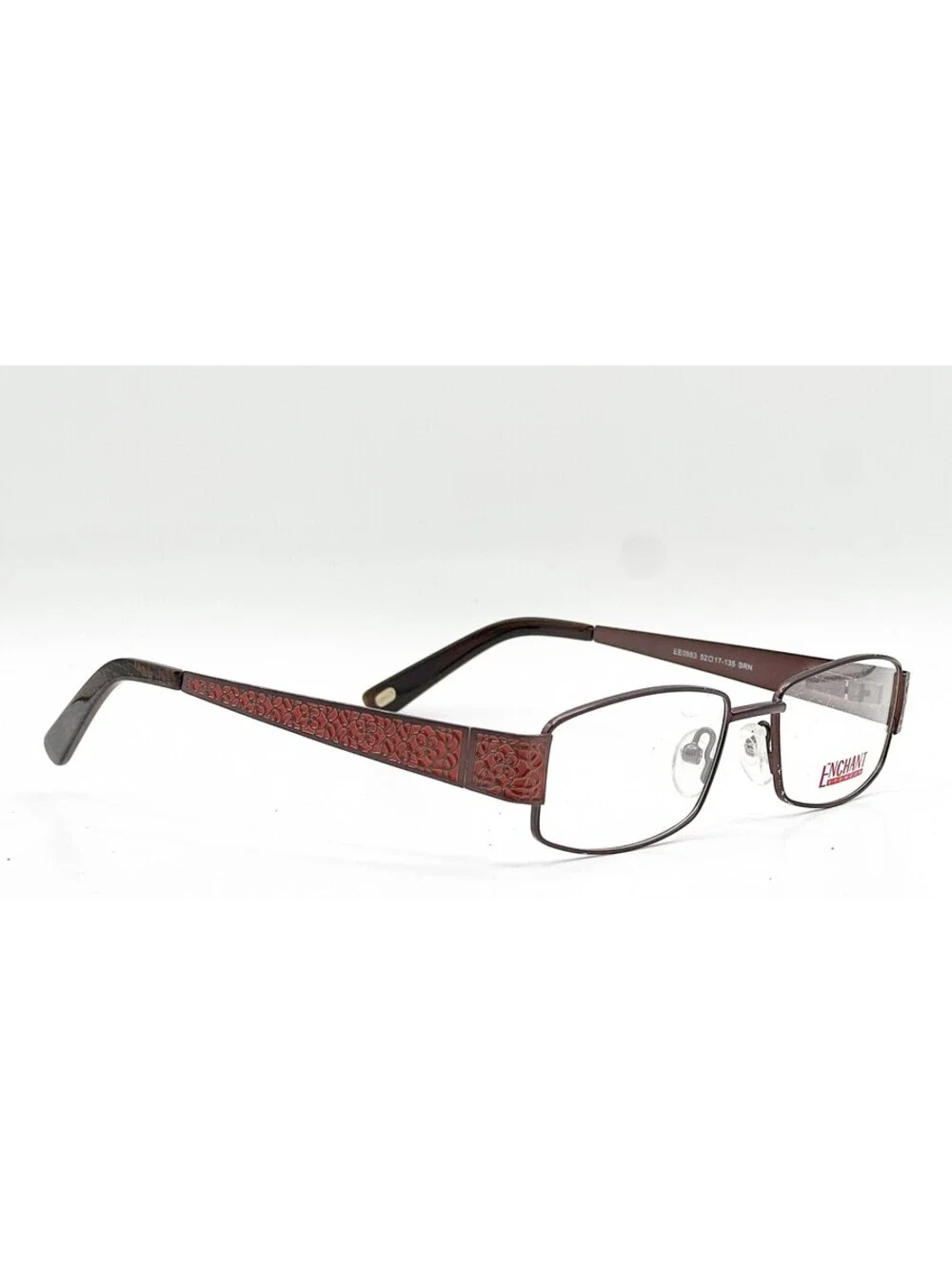 Enchant Eyewear Ee0983 Brn Brown Authentic Eyeglasses 52-17-135